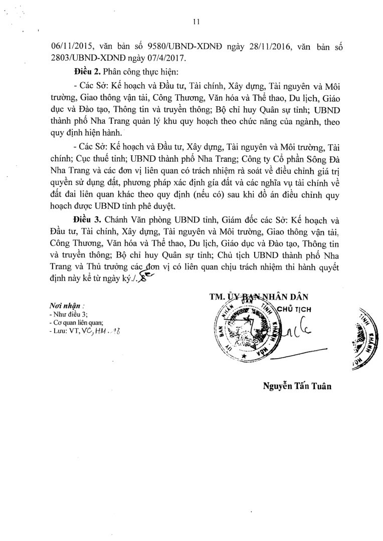 1 phần 500 dự án Khu Dân Cư Cồn Tân Lập 11 - Quy hoạch chi tiết tỷ lệ 1/500 Khu dân cư Cồn Tân Lập Nha Trang