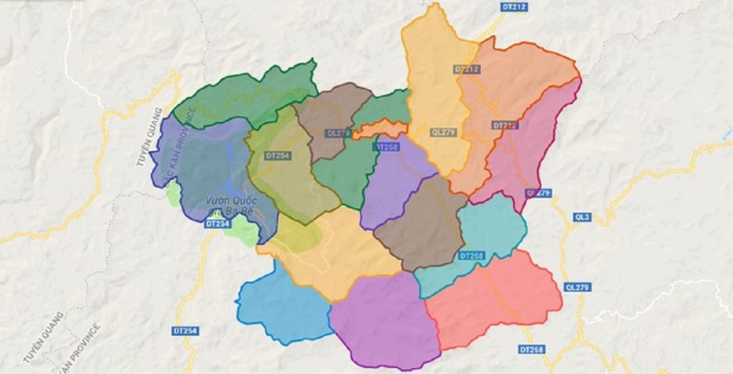 Bản Đồ Hành Chính Huyện Ba Bể Bản Đồ Hành Chính Huyện Ba Bể