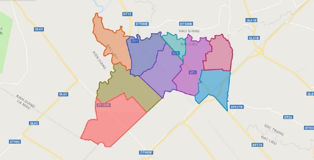 Bản Đồ Hành Chính Huyện Hồng Dân Bản Đồ Hành Chính Huyện Hồng Dân