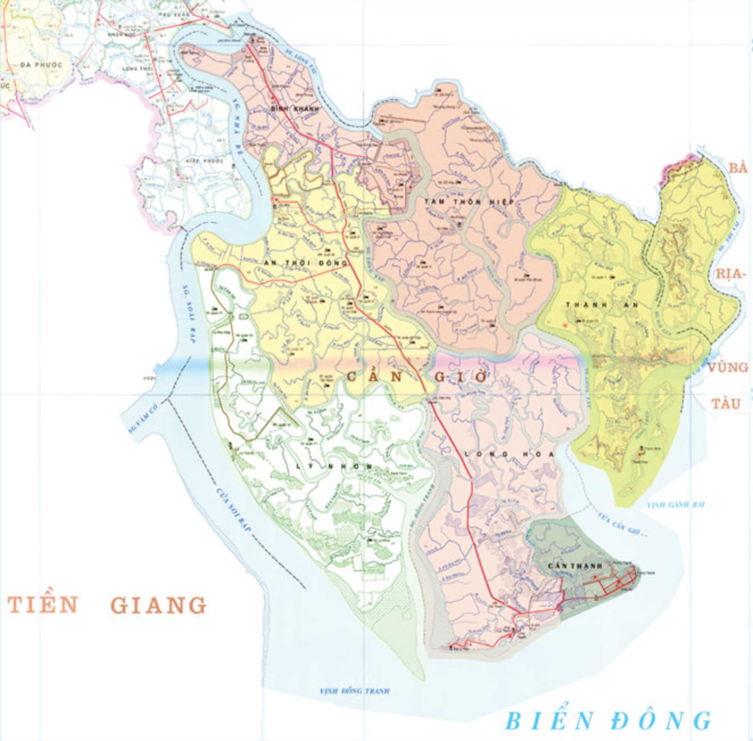 Bản đồ quy hoạch chung Quy hoạch Huyện Cần Giờ Bản đồ quy hoạch chung Quy hoạch Huyện Cần Giờ