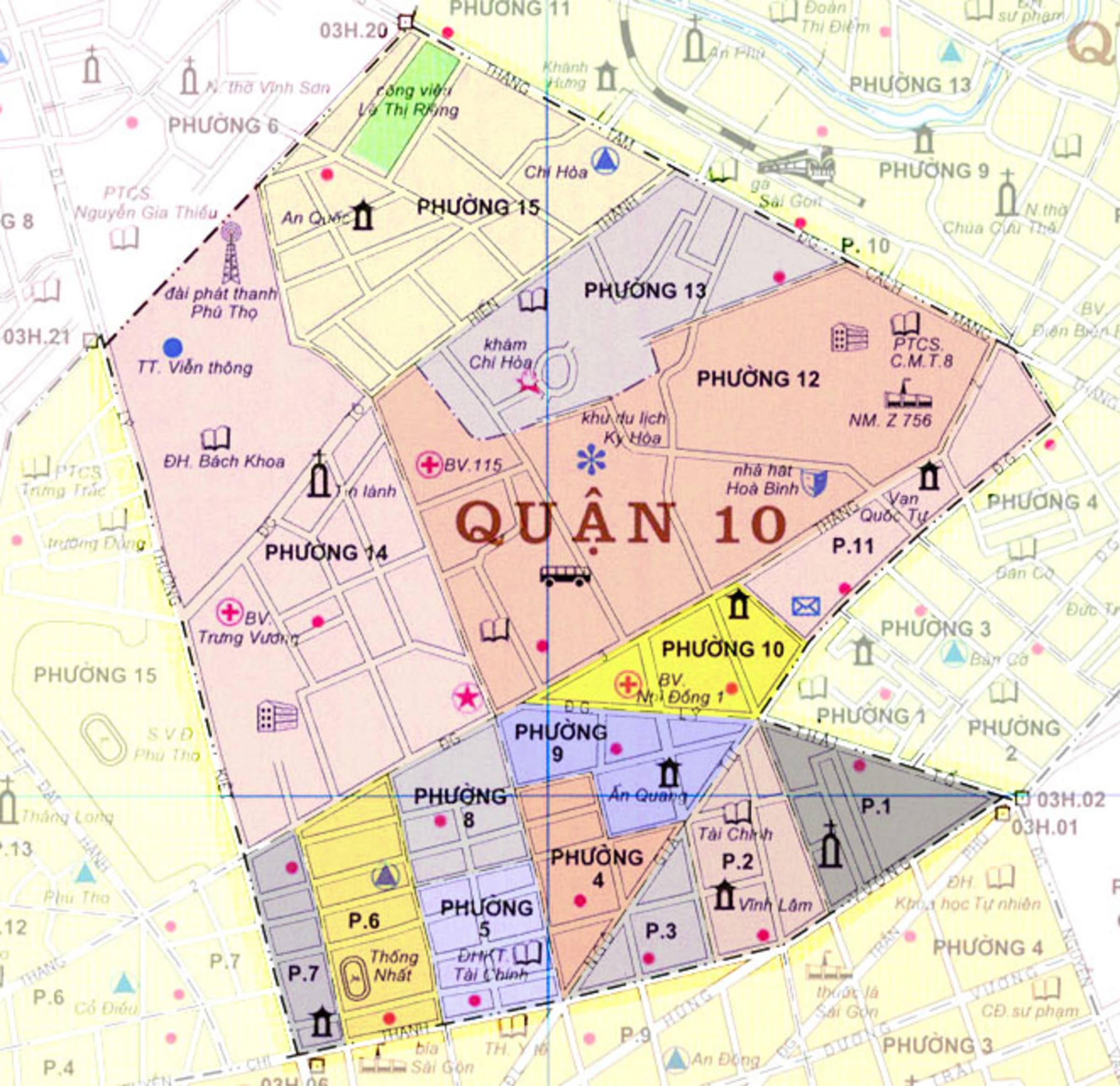 Bản đồ quy hoạch chung Quy hoạch Quận 10 Bản đồ quy hoạch chung Quy hoạch Quận 10