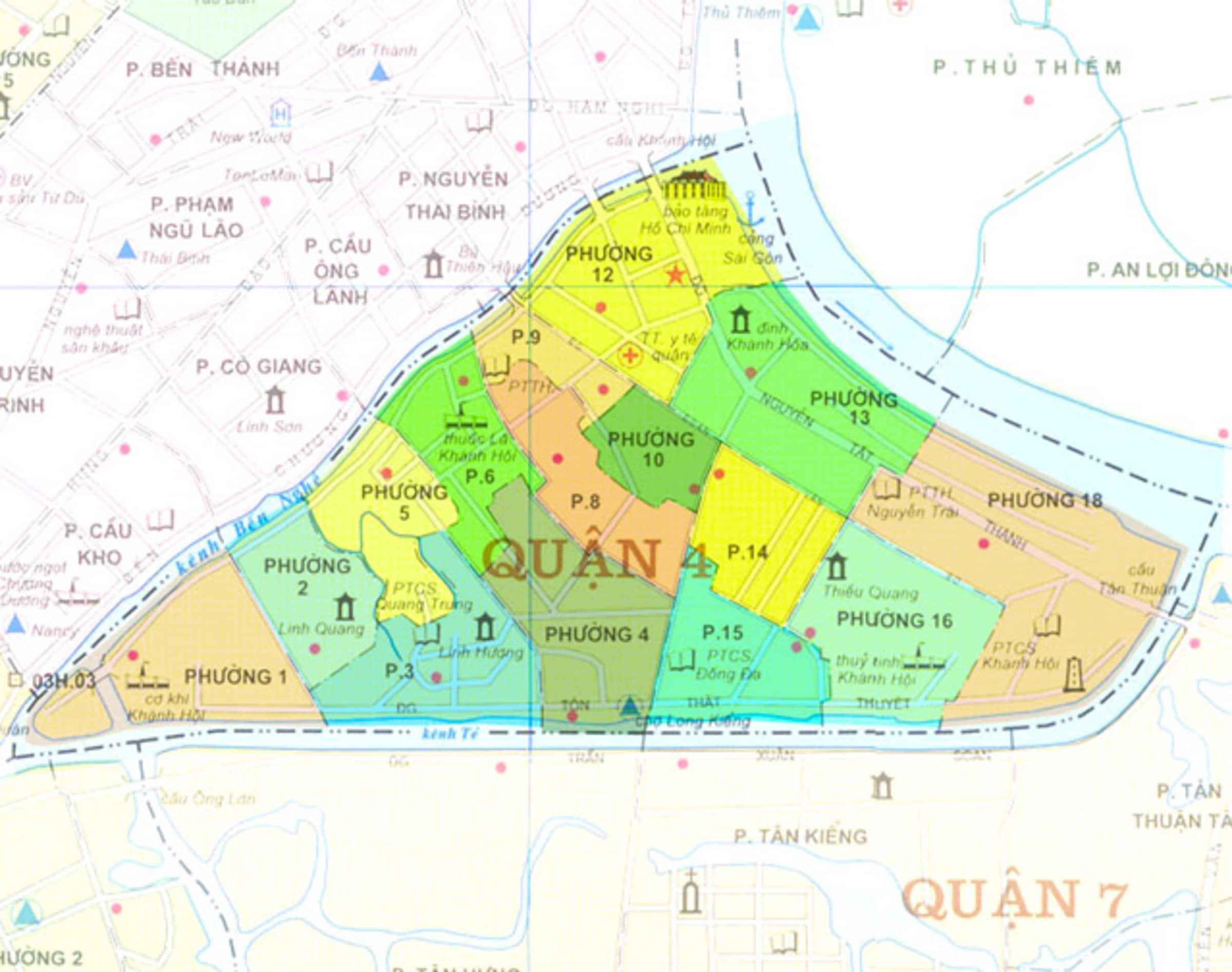 Bản đồ quy hoạch chung Quy hoạch Quận 4 Bản đồ quy hoạch chung Quy hoạch Quận 4