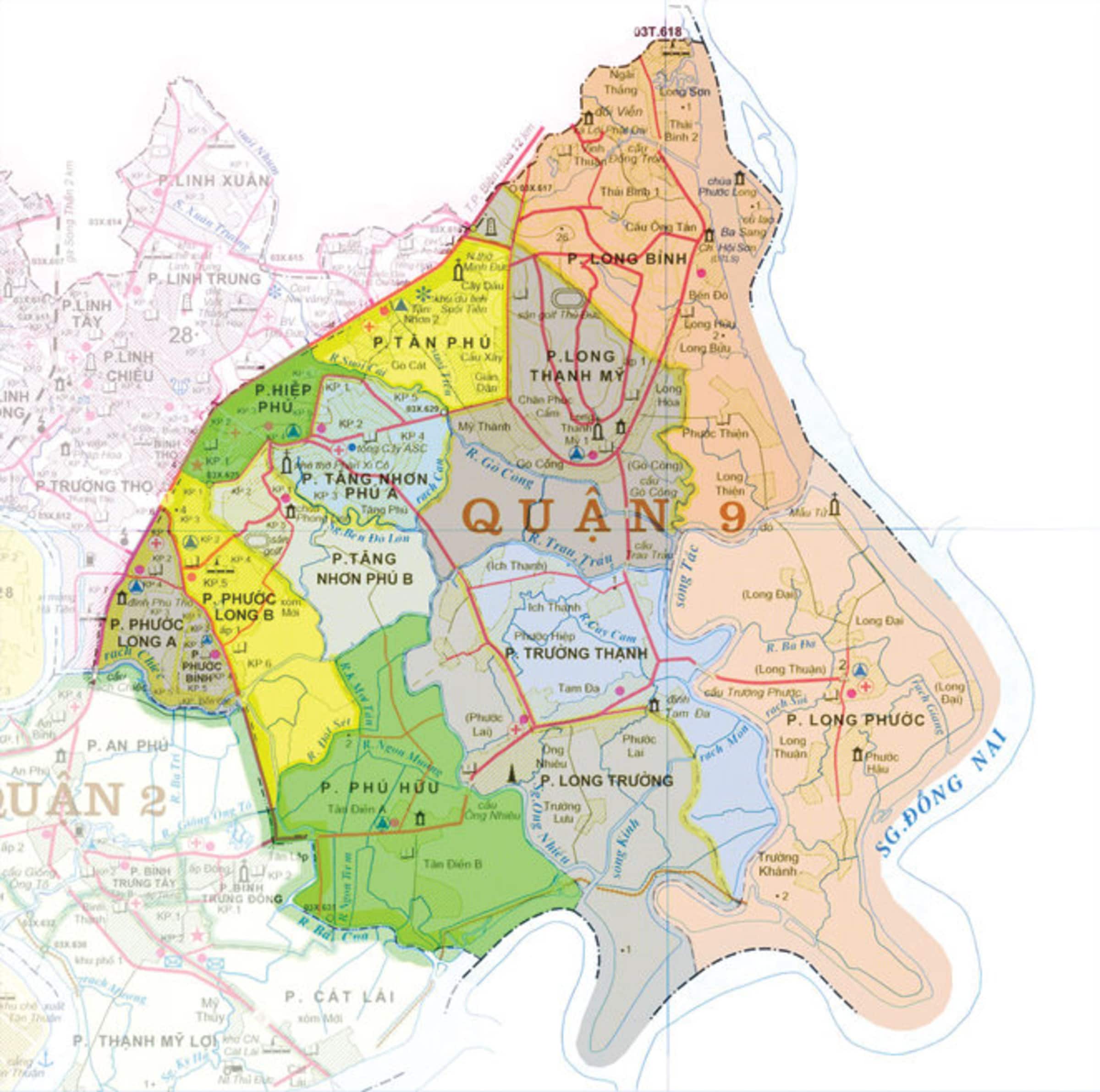 Bản đồ quy hoạch chung Quy hoạch Quận 9 Bản đồ quy hoạch chung Quy hoạch Quận 9