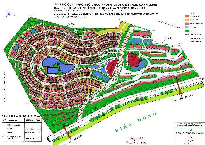 bảng đồ quy hoạch monaco hill - DỰ ÁN ĐẤT NỀN MONACO HILL MŨI NÉ PHAN THIẾT
