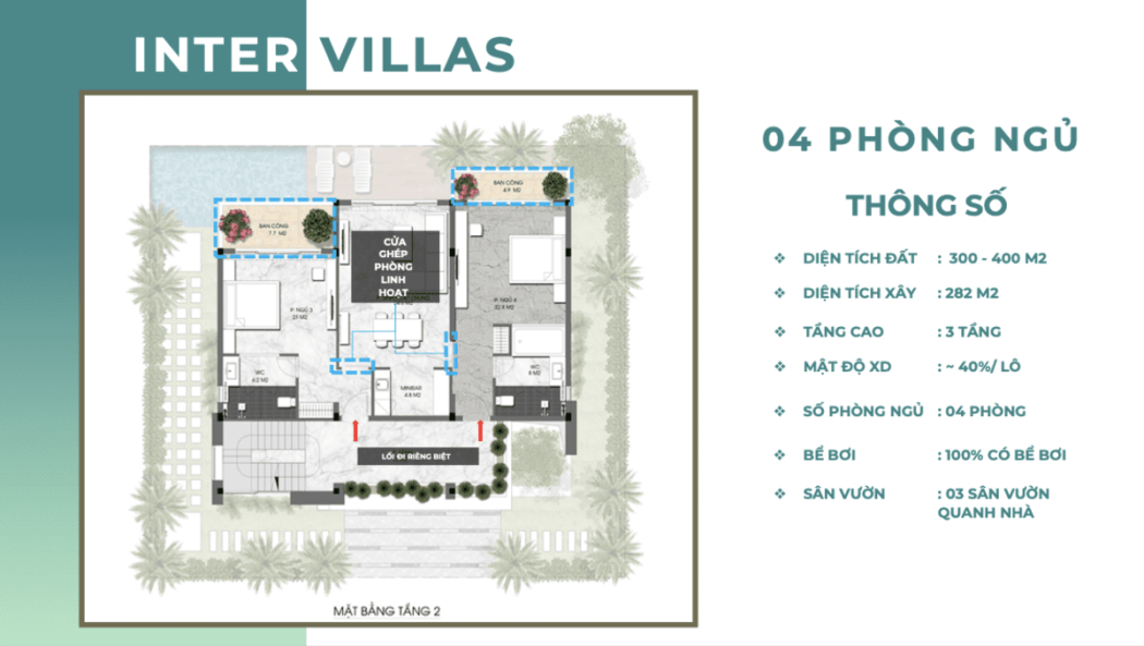 biet thu 4 phong ngu tang 1 para hera - Para Hera