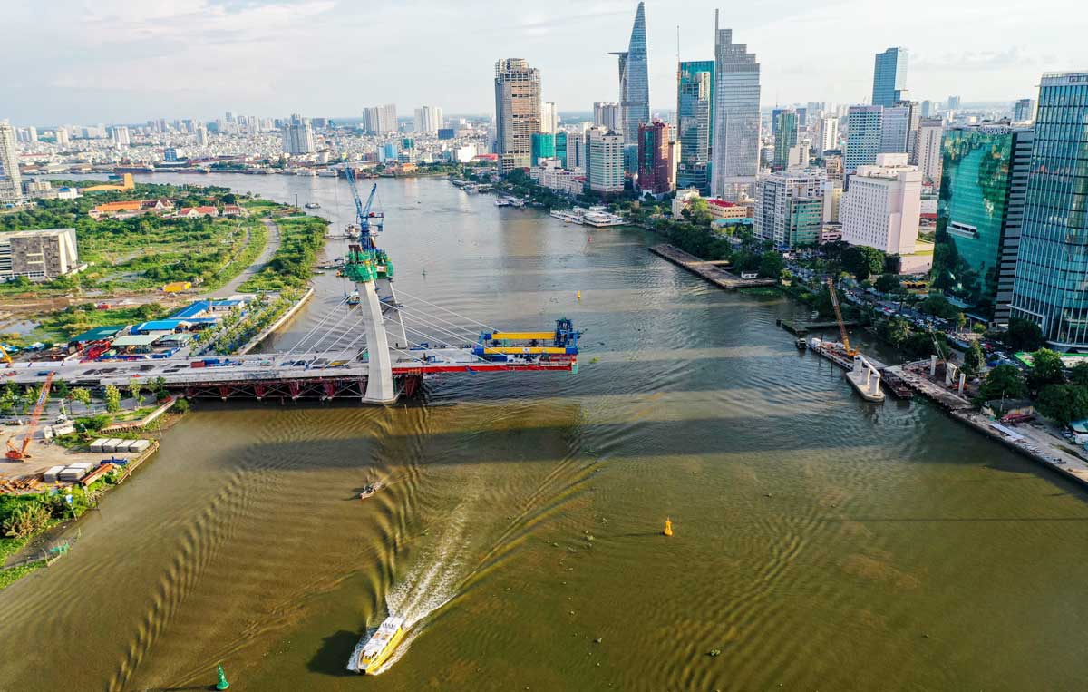 cau thu thiem 2 moi nhat 2020 - Tiến độ Thi công Cầu Thủ Thiêm 2 mới Nhất năm 2021