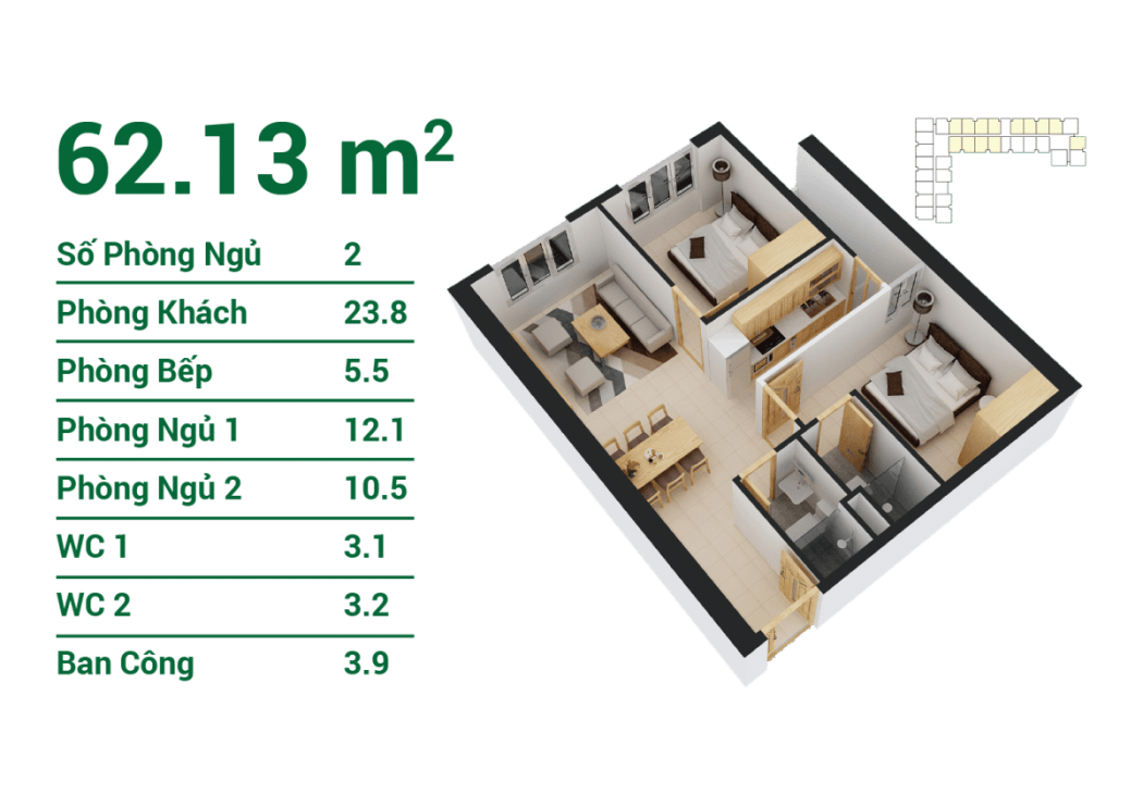 căn 62m2 tại zen tower - CĂN HỘ ZEN TOWER QUẬN 12