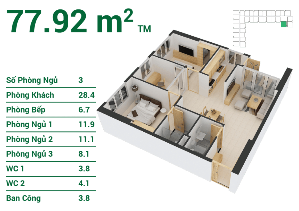 căn 78m2 tại zen tower - CĂN HỘ ZEN TOWER QUẬN 12