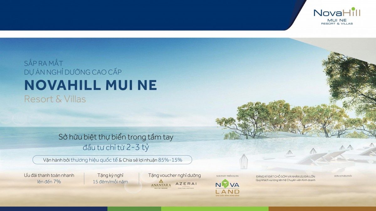 du an nova hill mui ne - DỰ ÁN NOVA HILL MŨI NÉ RESORT & VILLAS