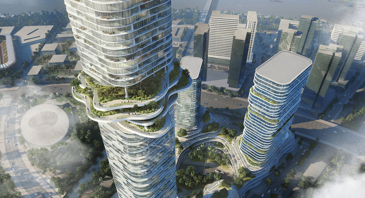 TÒA THÁP CAO NHẤT VIỆT NAM EMPIRE 88 TOWER Empire 88 Tower Quan 2 tren khong - TÒA THÁP CAO NHẤT VIỆT NAM EMPIRE 88 TOWER