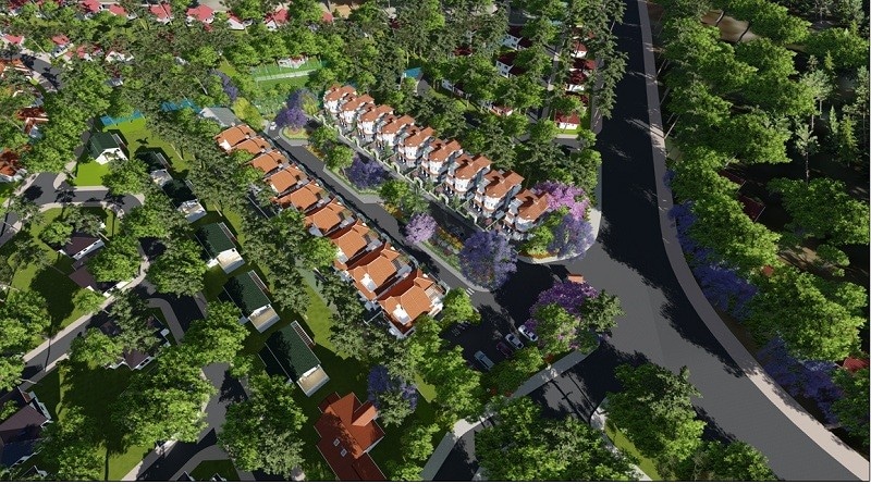 góc nhìn villa town đà lạt - DỰ ÁN BIỆT THỰ VILLA TOWN ĐÀ LẠT