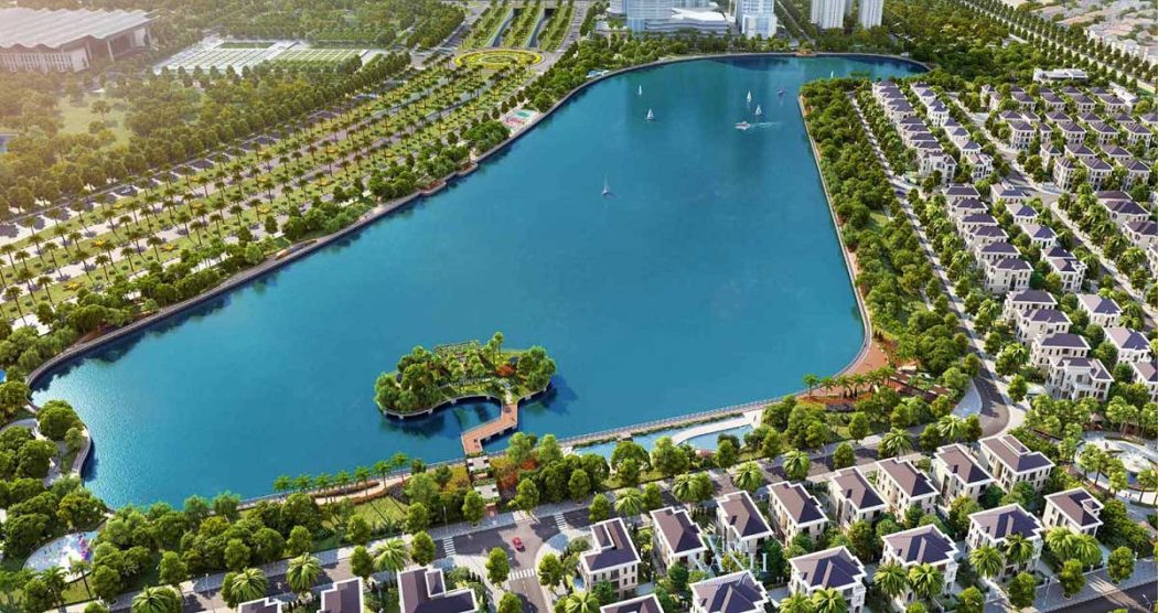 VINHOMES GREEN HẠ LONG XANH Hồ điều hòa Vinhomes Green Hạ Long Xanh - VINHOMES GREEN HẠ LONG XANH