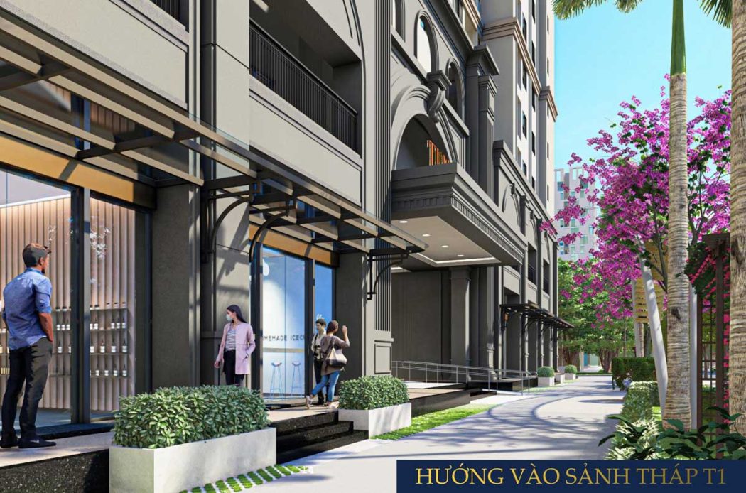 Huong vao sanh thap T1 Du an Tumys Phu My - Tumys Phú Mỹ