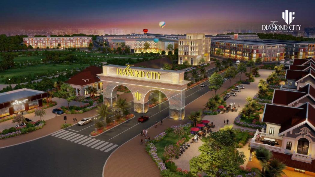 Khu vuc cong chao Du an The Diamond City - Khu Dân Cư Quốc Linh