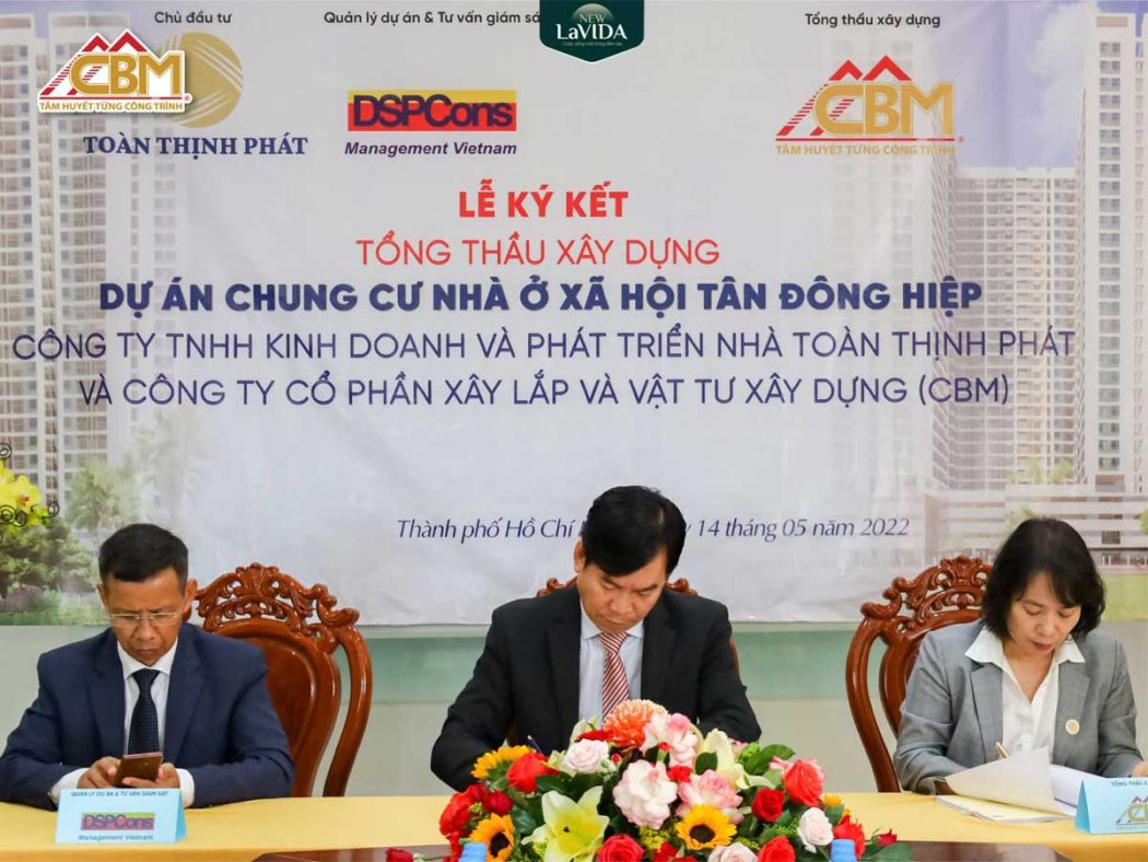 Le ky ket Tong thau Xay dung Du an Can ho Chung cu Nha o Xa hoi Tan Dong Hiep New Lavida - New Lavida