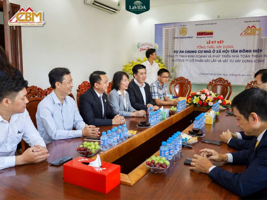 Le ky ket Tong thau Xay dung Du an Chung cu Nha o Xa hoi Tan Dong Hiep New Lavida - New Lavida