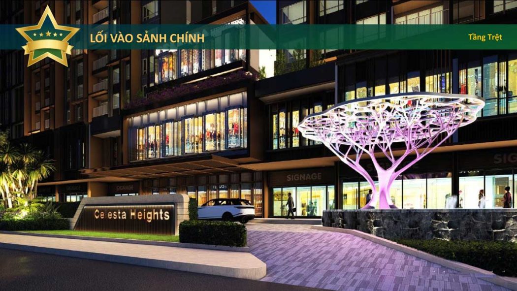 Loi vao sanh chinh Celesta Heights Nha Be - Celesta Heights Nhà Bè