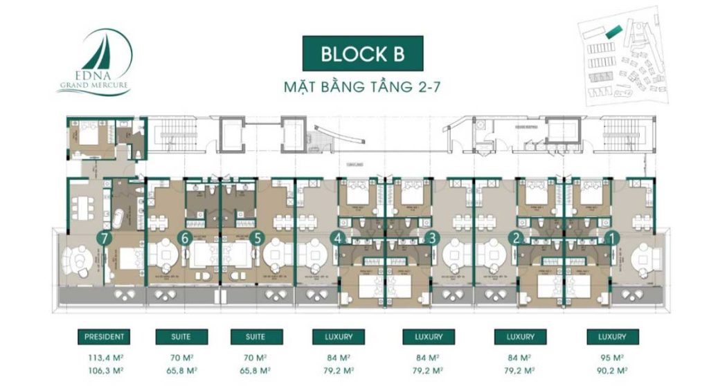 Grand Mercure Phan Thiết mat bang block b edna grand mercure - Grand Mercure Phan Thiết