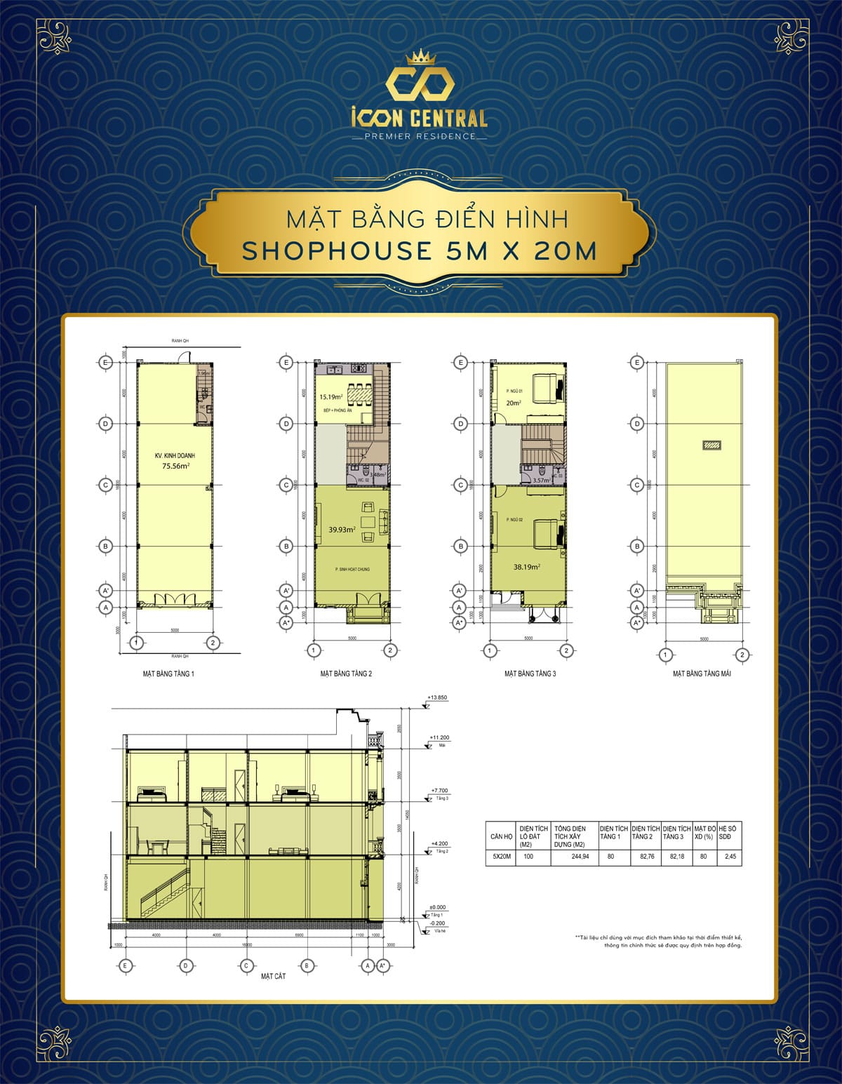 mat bang dien hinh shophouse di an 5x 20m icon central - SHOPHOUSE DĨ AN BÌNH DƯƠNG
