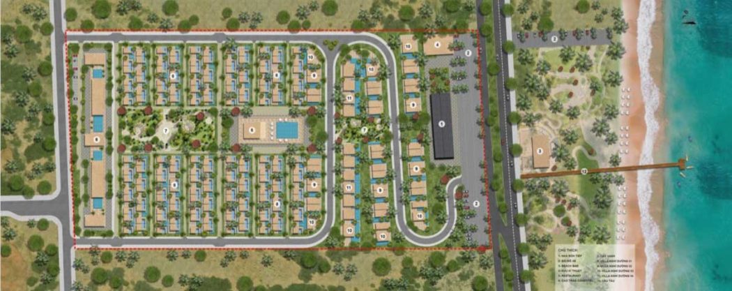 Apec Solari Resort Mũi Né mat bang du an apec solari resort mui ne - Apec Solari Resort Mũi Né