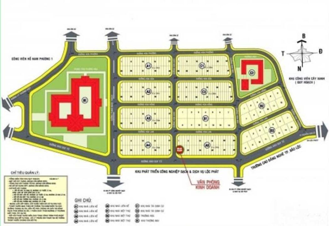 Nam Phương City Bảo Lộc Mat bang phan lo Du an Nam Phuong City Bao Loc - Nam Phương City Bảo Lộc