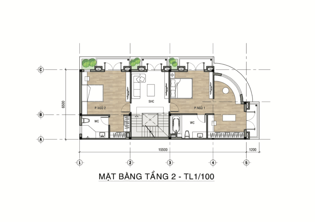 mat bang tang 2 valerich goc - DỰ ÁN SHOPHOUSE VÀ BIỆT THỰ VALERICH