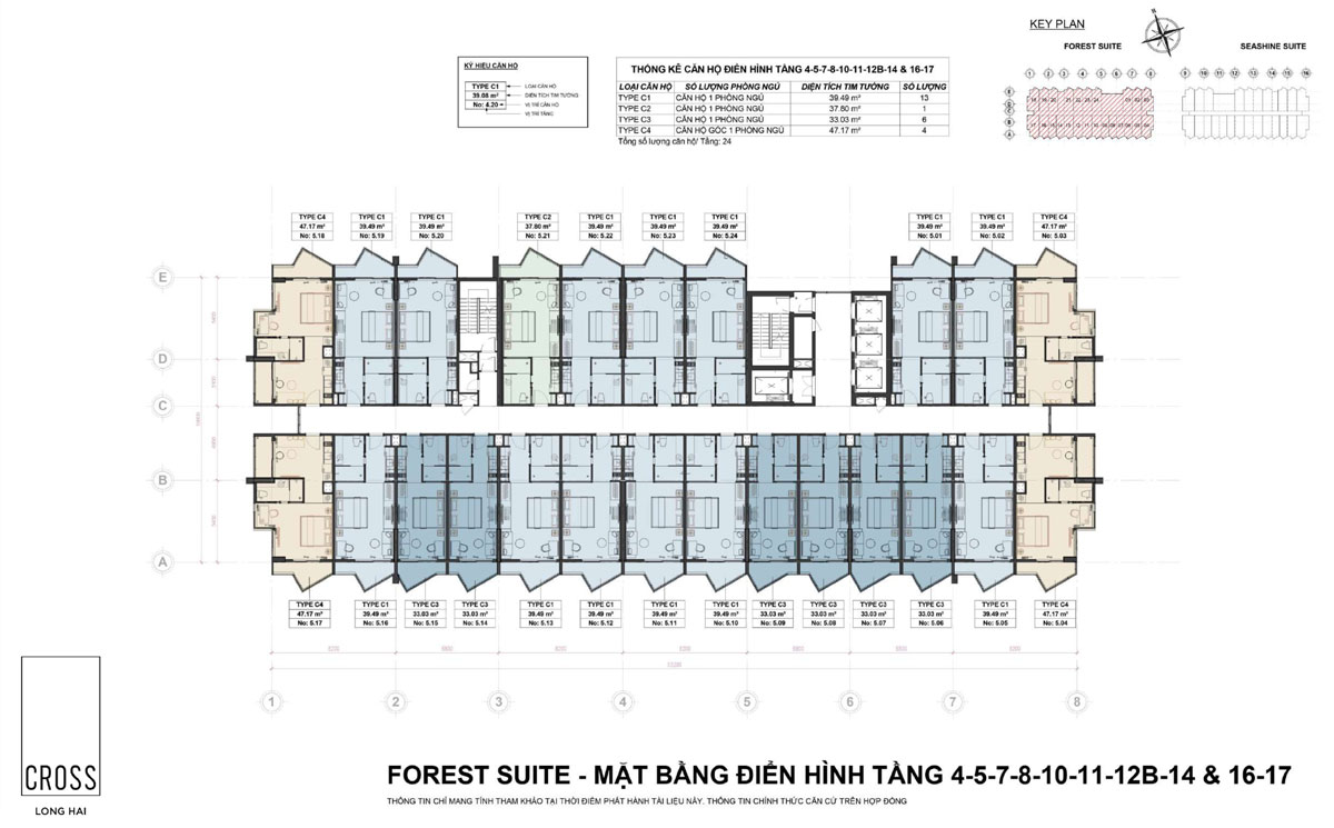 Cross Long Hải mat bang tang dien hinh can ho cross long hai 1 - Cross Long Hải