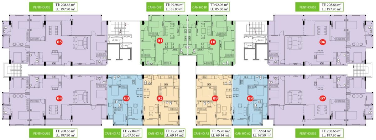 MAT BANG TANG MAI - CĂN HỘ HIỆP THÀNH BUILDINGS LÊ VĂN KHƯƠNG