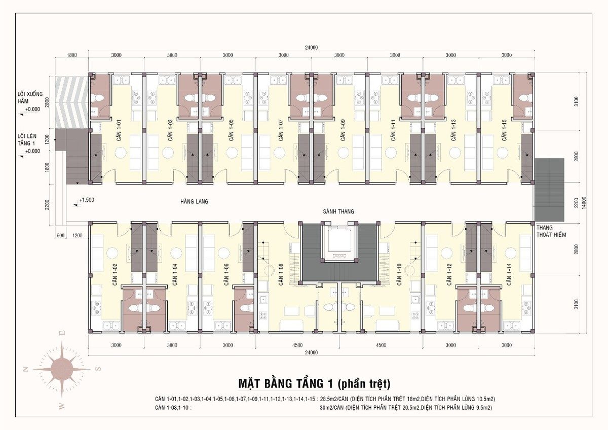 mặt bằng 9x house - DỰ ÁN CĂN HỘ 9X HOUSE