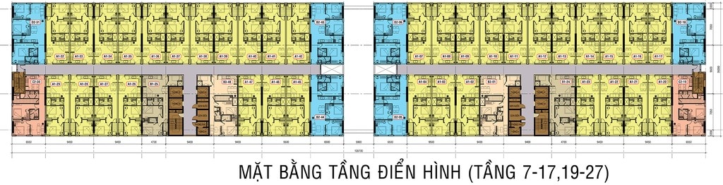 Mặt bằng tầng 6 Roxana Plaza - CĂN HỘ ROXANA PLAZA BÌNH DƯƠNG