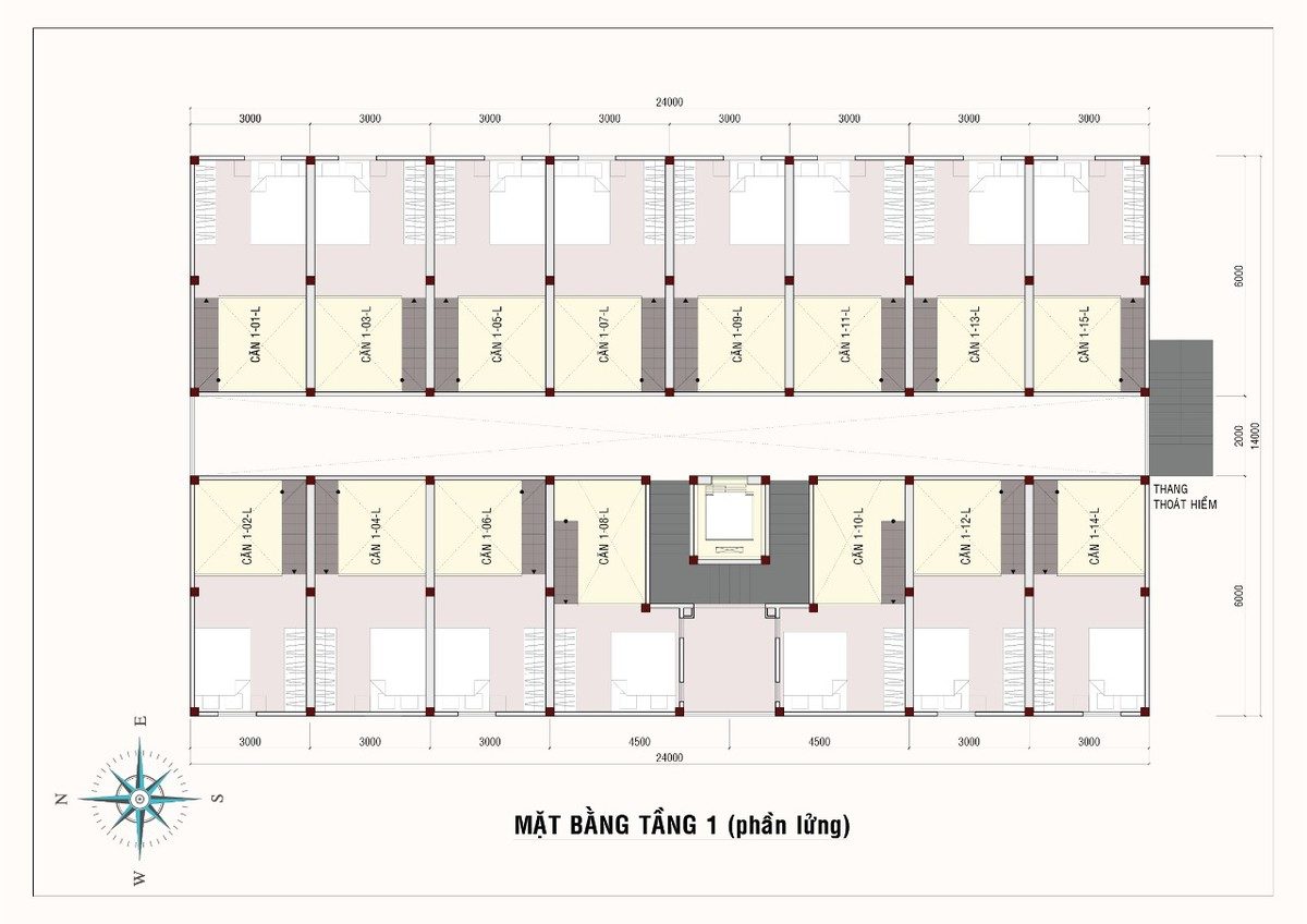 mặt bằng tầng lửng 9x house - DỰ ÁN CĂN HỘ 9X HOUSE