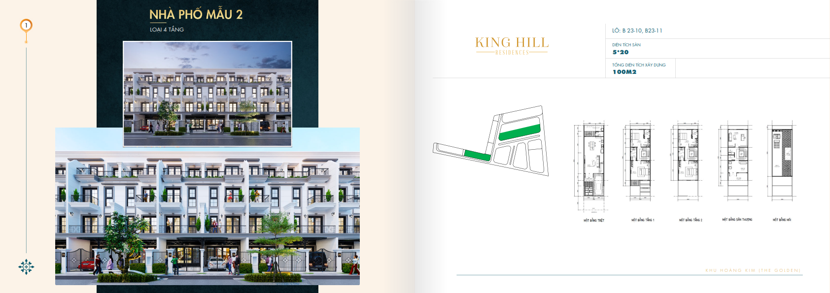 King Hill Residences Nha pho mau 2 Du an King Hill Residences - King Hill Residences