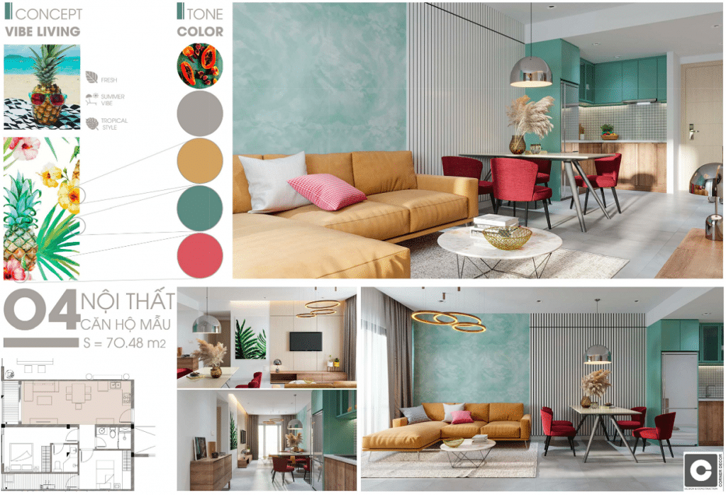 Nhà mẫu dự án căn hộ c sky view - C SKYVIEW BÌNH DƯƠNG