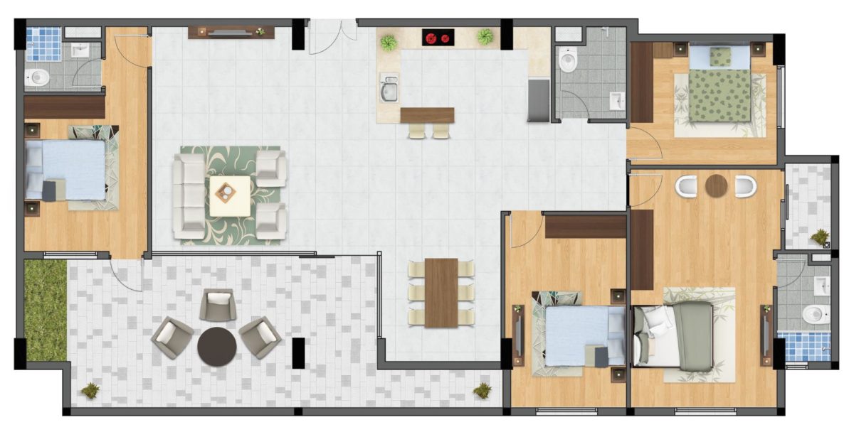 penthouse 2 - CĂN HỘ HIỆP THÀNH BUILDINGS LÊ VĂN KHƯƠNG