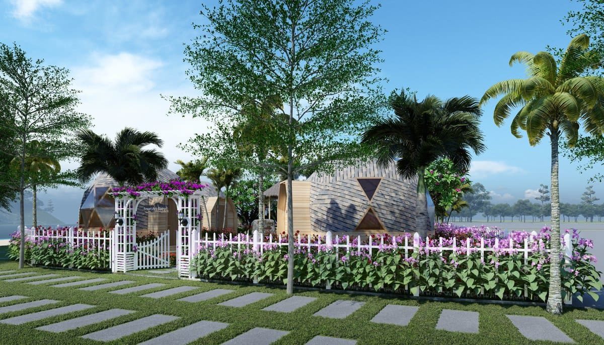 Phối cảnh Resort Nha Trang Riverside - NHA TRANG RIVERSIDE RESORT & SPA