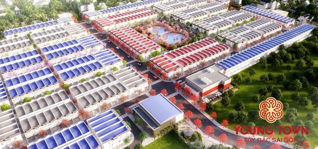 phối cảnh young town - THỊ TRƯỜNG BẤT ĐỘNG SẢN LONG AN 2021