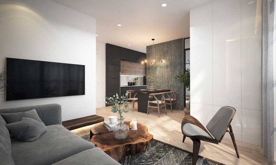 KING CROWN CENTER phong khach can ho king crown center - KING CROWN CENTER