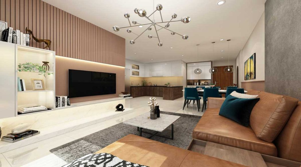 Legend Complex phong khach lon Can ho Legend Complex - Legend Complex