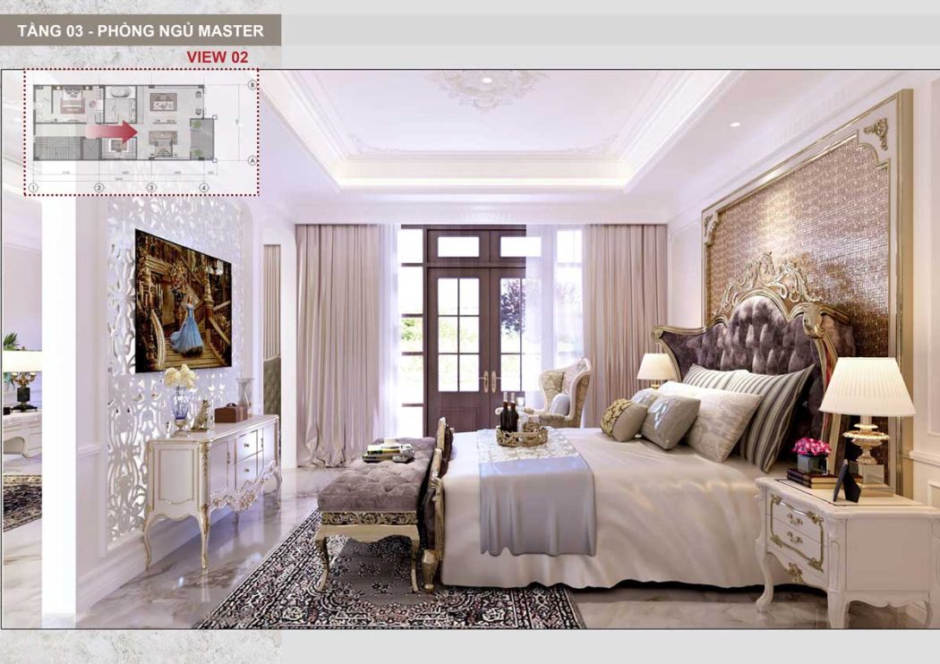 SUNLAKE SHOP VILLAS phong ngu master tang 3 Sunlake Shop Villa - SUNLAKE SHOP VILLAS