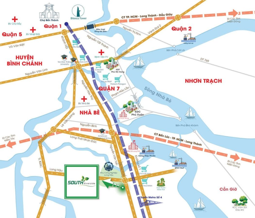 so-do-vi-tri-south-riverside so do vi tri south riverside - DỰ ÁN SOUTH RIVERSIDE NHÀ BÈ