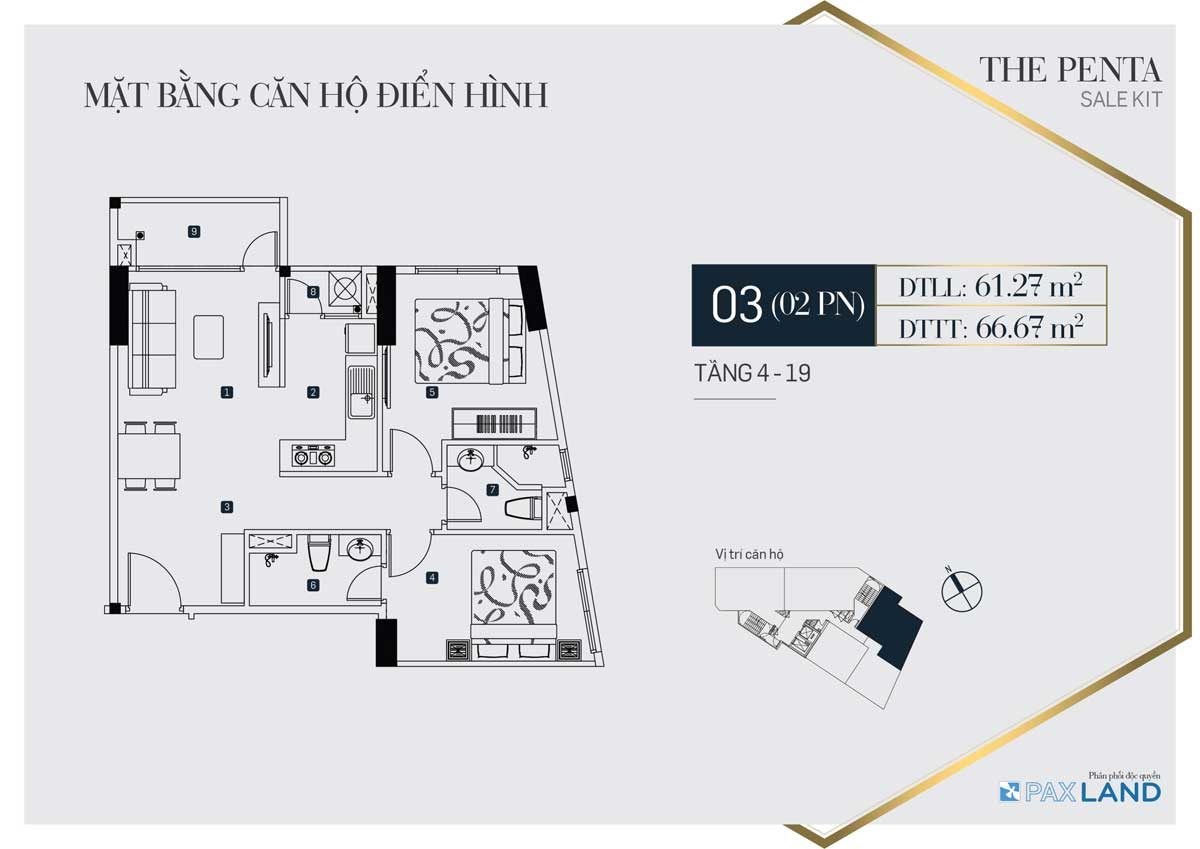 thiet-ke-can-ho-so-3-the-penta-1 thiet ke can ho so 3 the penta - CĂN HỘ THE PENTA BÌNH THẠNH
