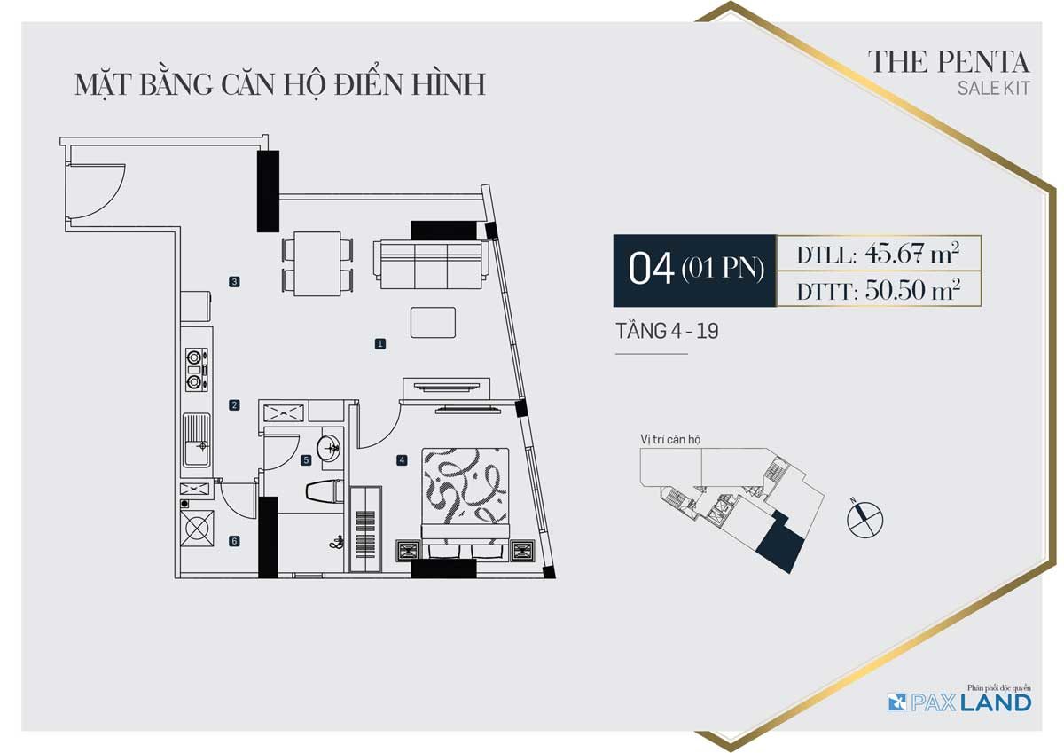 thiet-ke-can-ho-so-4-the-penta-1 thiet ke can ho so 4 the penta - CĂN HỘ THE PENTA BÌNH THẠNH