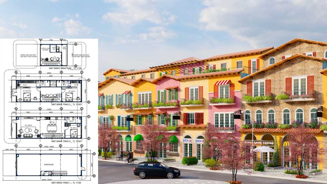 LaMia Bảo Lộc Thiet ke nha pho Shophouse Lamia Bao Loc - LaMia Bảo Lộc