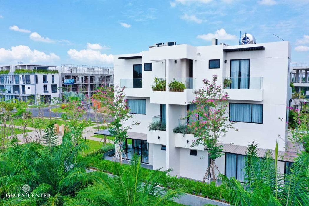 Tien do thi cong nha pho Green Center Long An moi nhat - Green Center