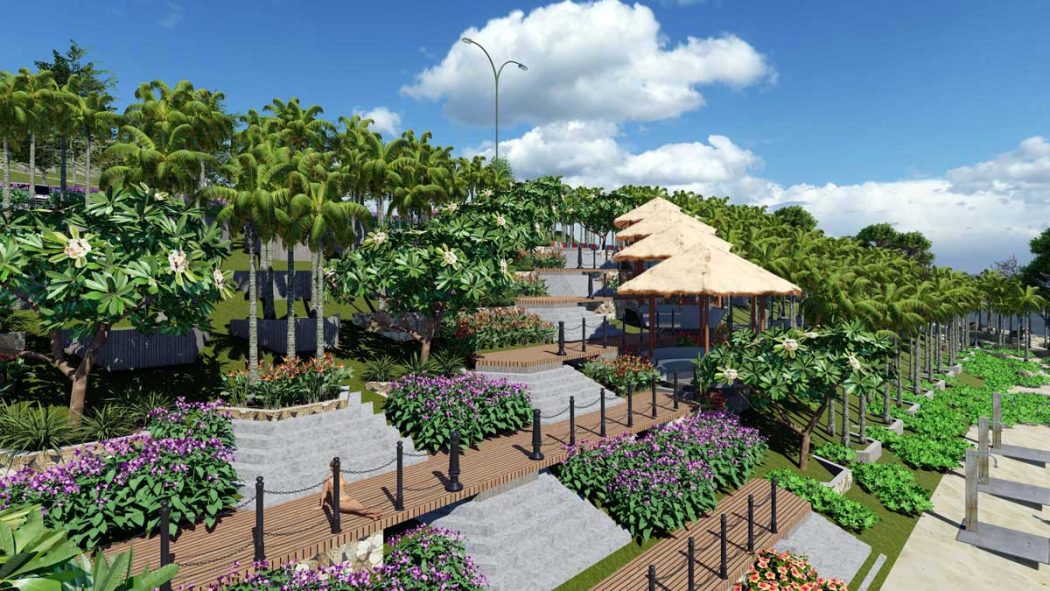 tien ich cong vien bien tai apec mui ne - Apec Mandala Wyndham Mũi Né