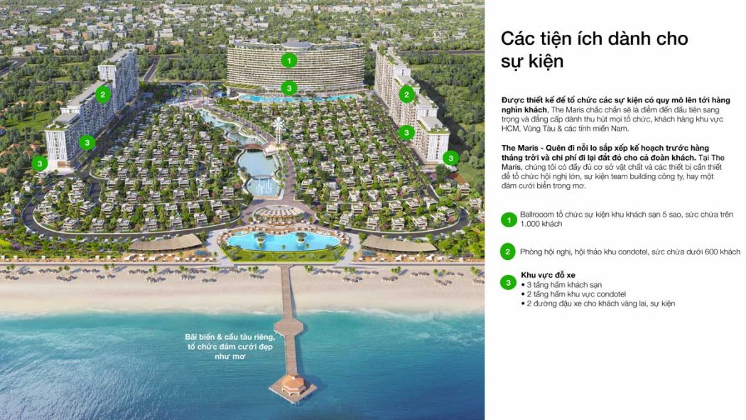 THE MARIS VŨNG TÀU tien ich danh cho su kien tai the maris vung tau - THE MARIS VŨNG TÀU