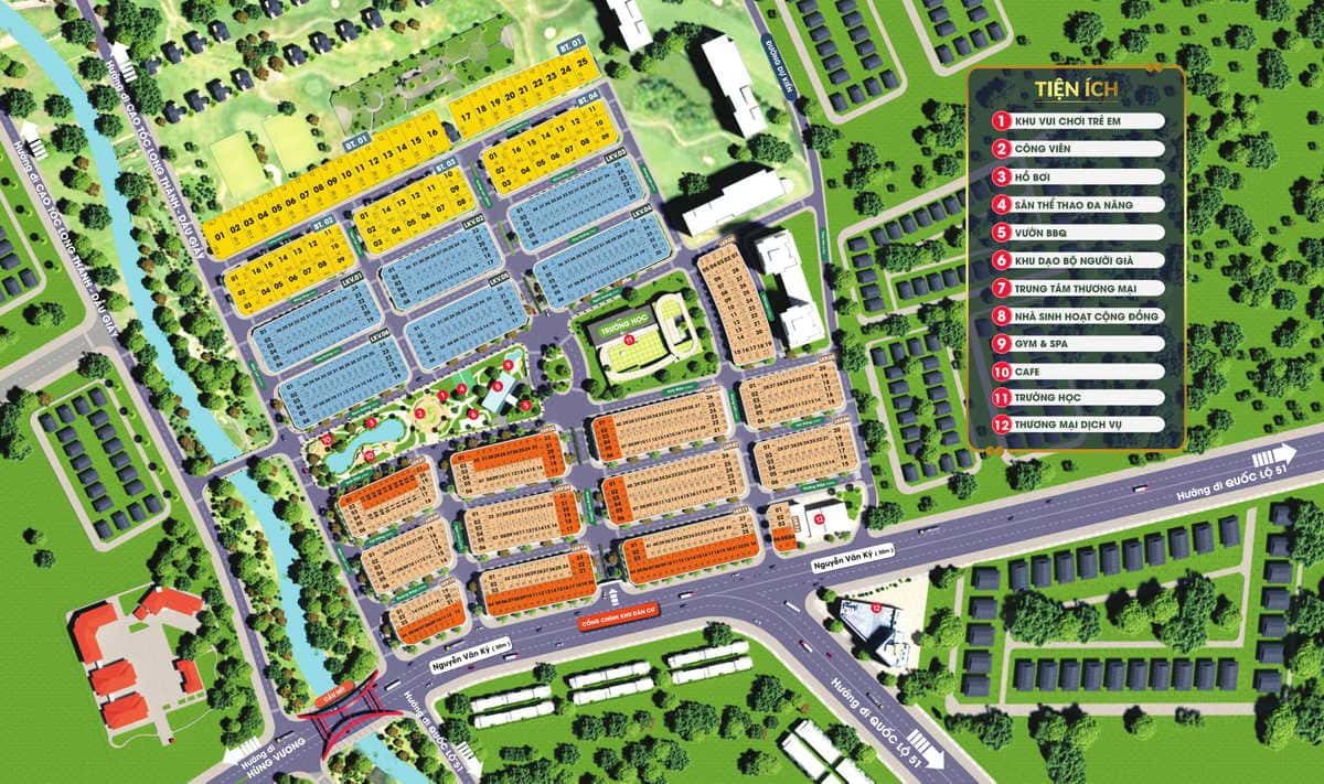 tien ich valerich - DỰ ÁN SHOPHOUSE VÀ BIỆT THỰ VALERICH