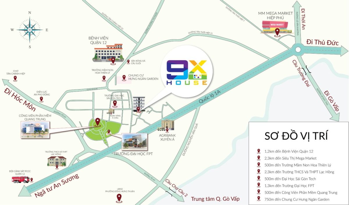 vị trí 9x house - DỰ ÁN CĂN HỘ 9X HOUSE
