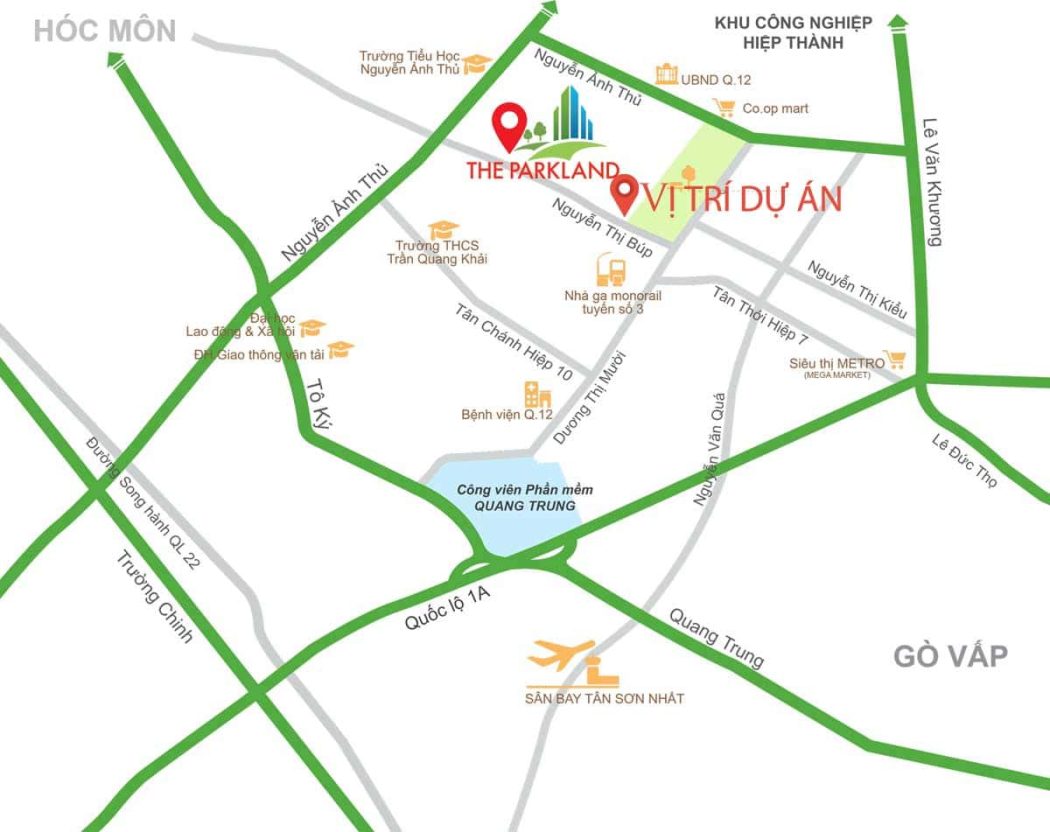 DỰ ÁN CĂN HỘ NHÀ Ở XÃ HỘI HIỆP THÀNH QUẬN 12 Vị trí Dự án Nhà ở Xã hội cho người có thu nhập thấp tại Phường Hiệp Thành Quận 12 - DỰ ÁN CĂN HỘ NHÀ Ở XÃ HỘI HIỆP THÀNH QUẬN 12