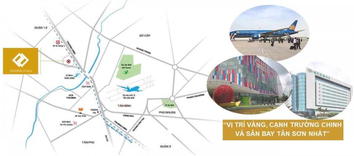 vị trí dự án prosper plaza - PROSPER PLAZA PHAN VĂN HỚN